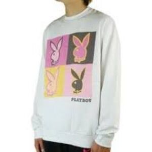 Playboy Color block Junior size Medium crewneck sweatshirt